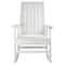 White All Weather Recycled Plastic Outdoor Rocking Chair